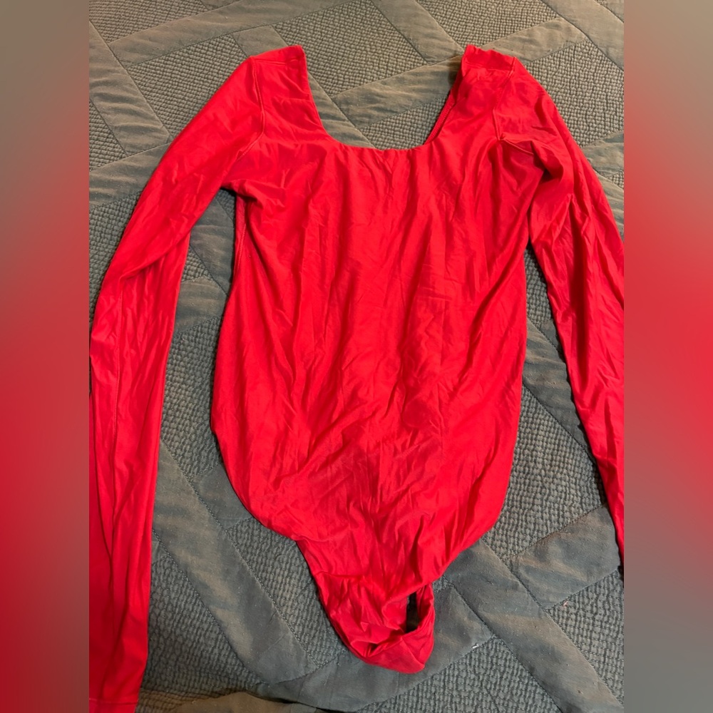 Aerie Smoothez red body suit